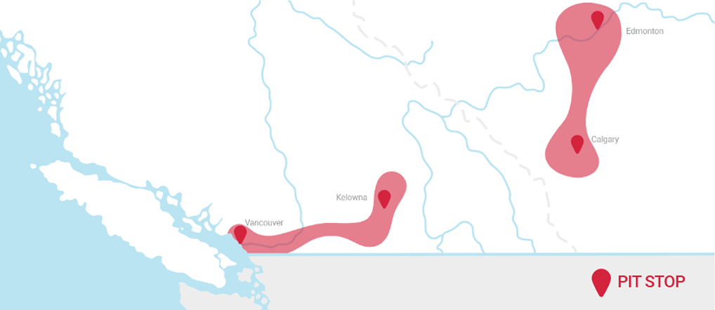 Map for Pit Stop